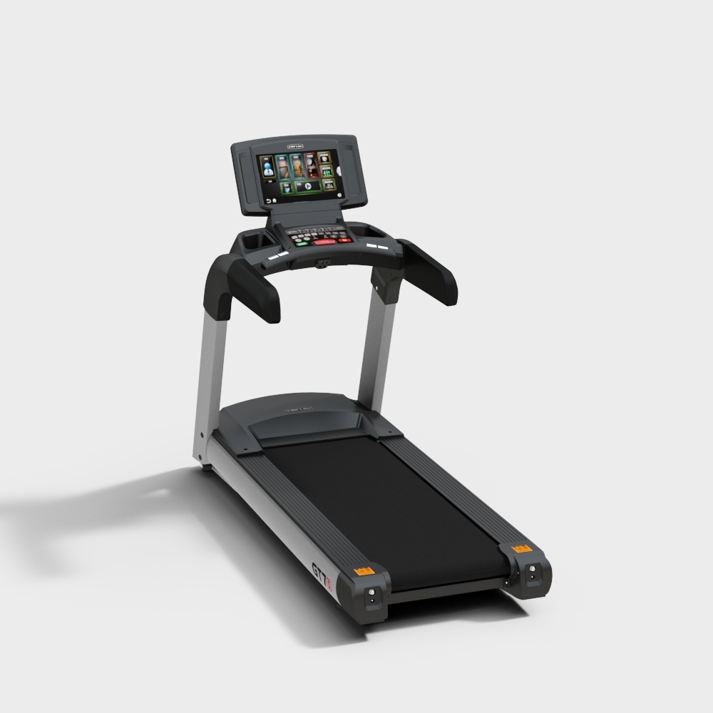 Modern Low-Poly Treadmill 3D Model