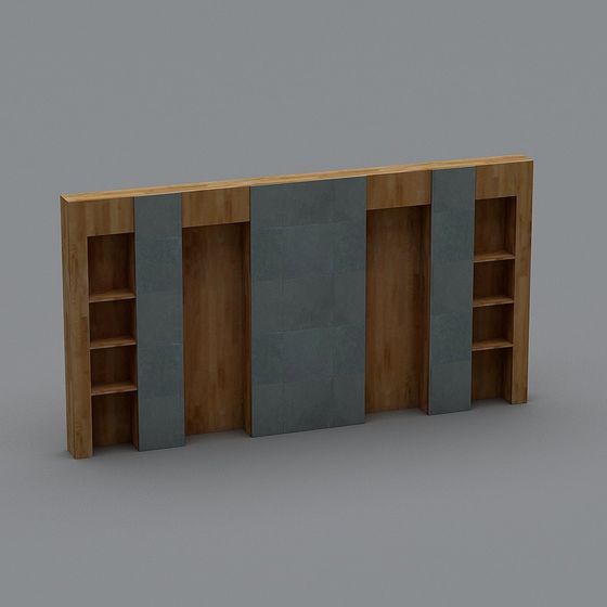 Unique Low Poly 3D Model with Natural Elements