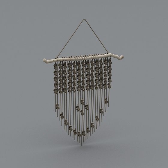Nature-Inspired Wind Chime 3D model
