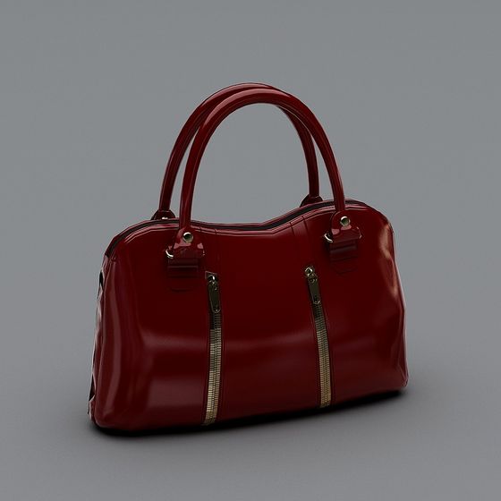 Vibrant Low-Poly 3D Handbag Model