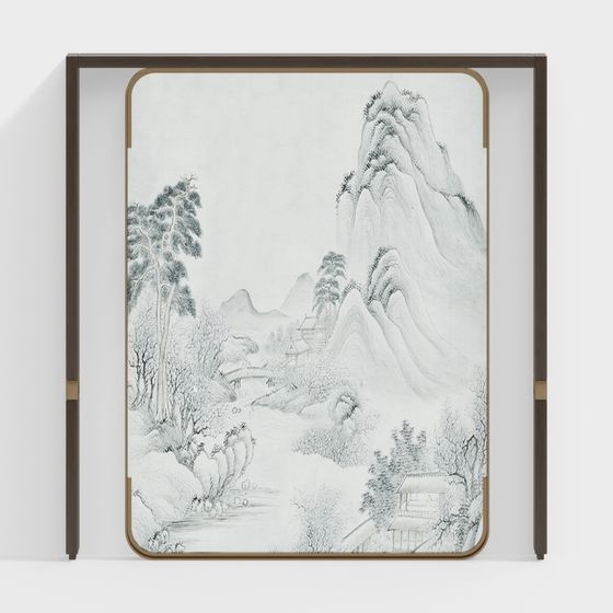 Ink Landscape Residence 3D model