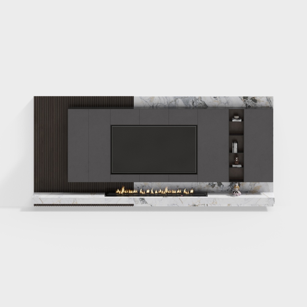 Ánh sáng nền TV sang trọng tường