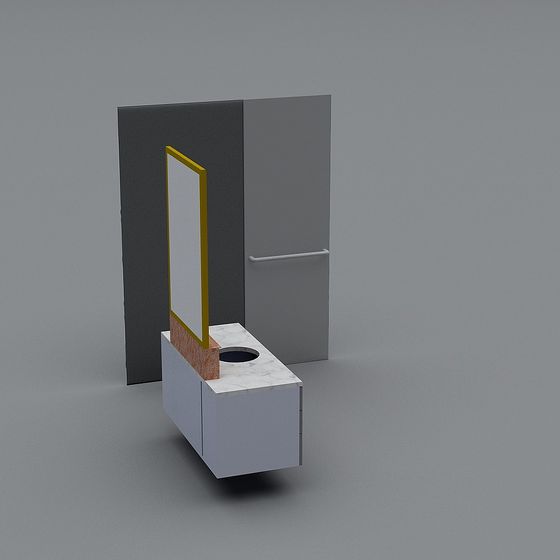 Urban Corner Sink 3D model