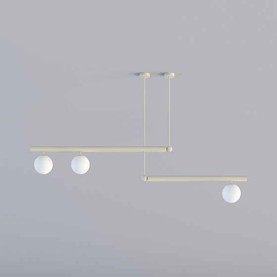 Modern Hanging Light Fixture 3D model