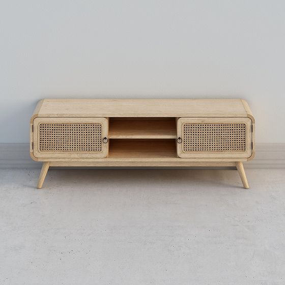 Stylish Modern Vintage TV Cabinet 3D model