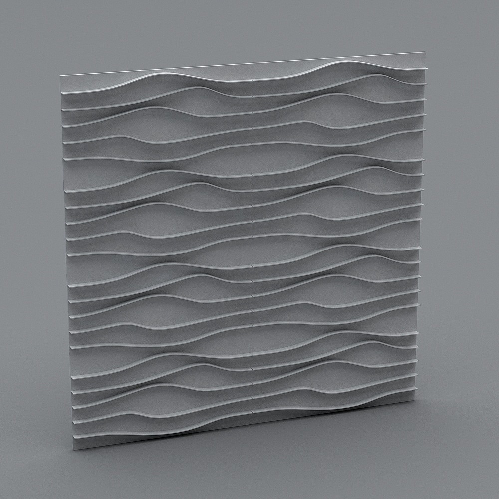 Waves Wall 3D model Inspired by Nature