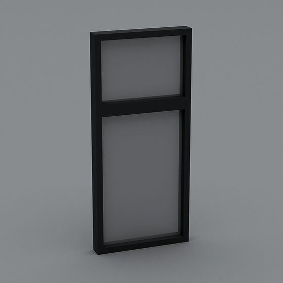 Elegant Low-Poly Two-Tier Bookshelf 3D model