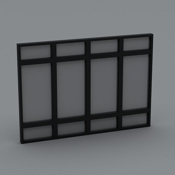 Unique Low-Poly Window Frame 3D model