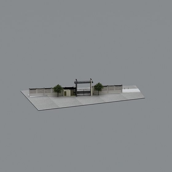 Urban Alley Low-Poly 3D Model