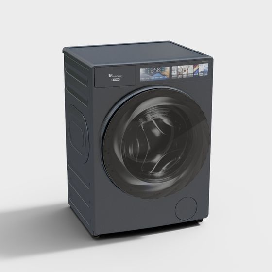 Realistic Washing Machine 3D Model for Modern Interiors
