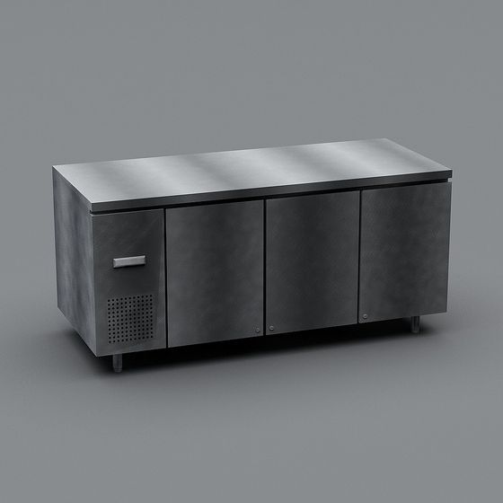 Stunning Stainless Steel Workbench 3D model