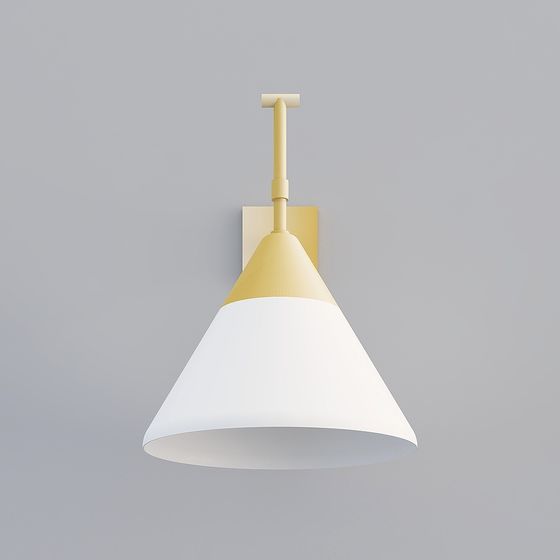 Modern Minimalist 3D Model Wall Light