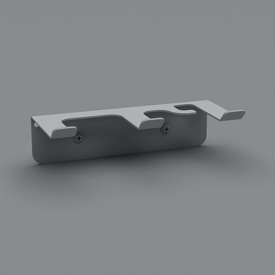 Versatile Low-Polygon 3D Model with Grey Metal Finish