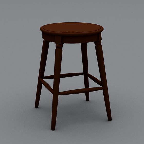 Vintage Bar Stool 3D model