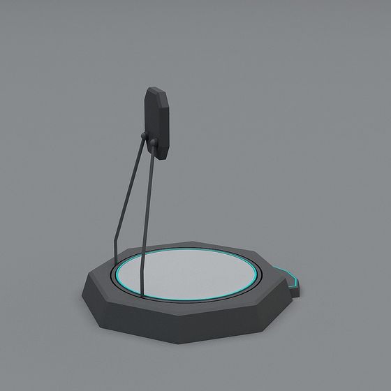 Futuristic Low-Poly 3D Model Inspired by Sci-Fi