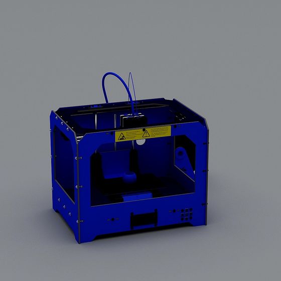 Innovative 3D Printer Model with Futuristic Design 3D model