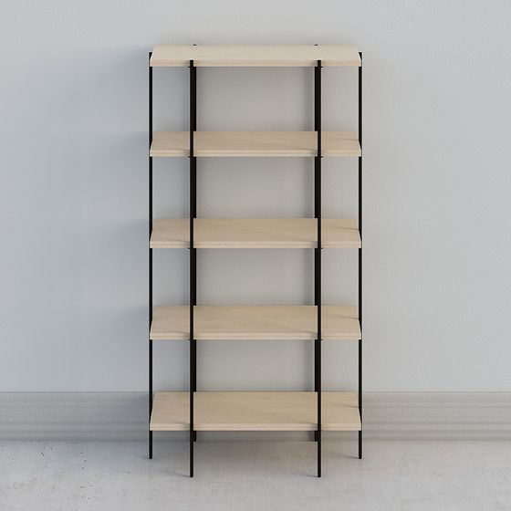 Modern Minimalist Bookshelf 3D model