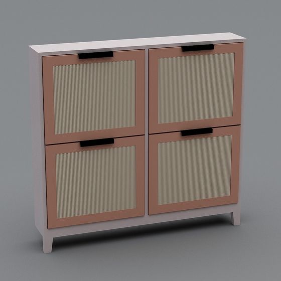 Elegant Minimalist Storage Cabinet 3D model