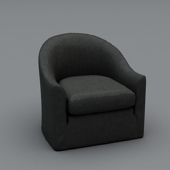 Unique Low-Polygon Sofa Chair 3D model