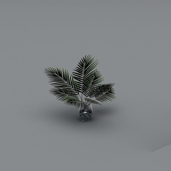 Tropical Green Plant 3D model