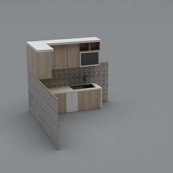 Modern Kitchen Module 3D model