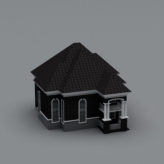 Urban Retreat Low-Poly 3D Model