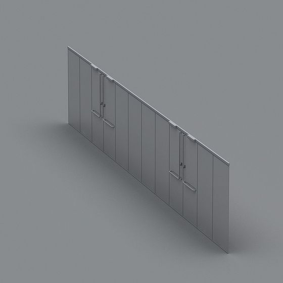 Urban Gate Low-Poly 3D model