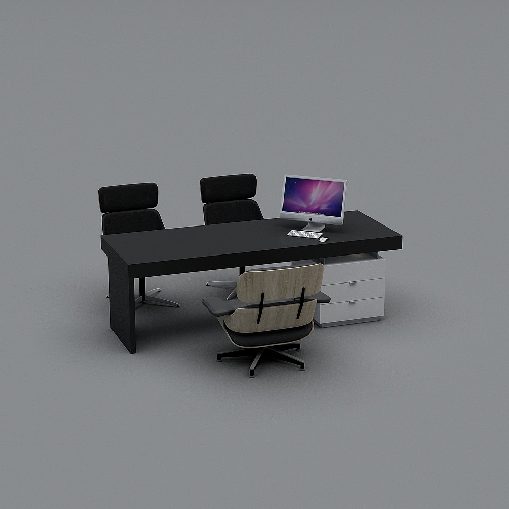 Modern Office Workstation 3D model