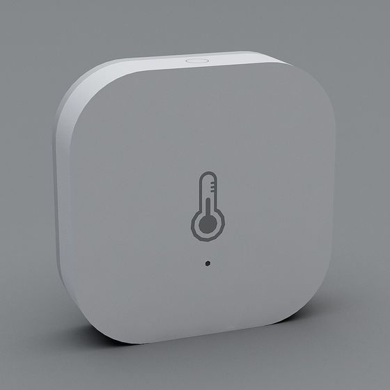 Sleek Smart Thermostat 3D Model