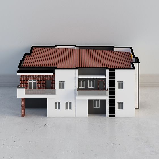 Modern Low-Polygon 3D Model with Elegant Design