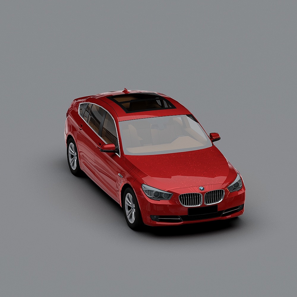Vibrant Red 3D Car Model Perfect for Design Projects