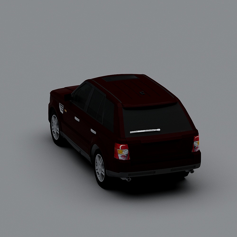 Stylish Low-Poly SUV 3D Model for Urban Projects