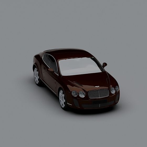 Elegant Low Poly Car 3D Model