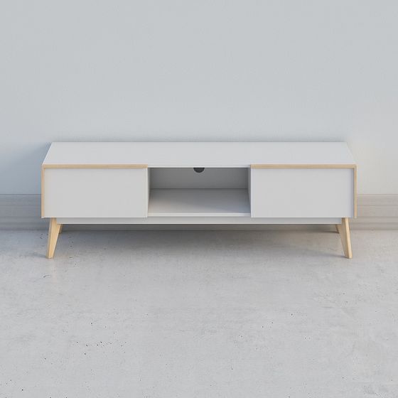 Modern Minimalist TV Stand 3D model