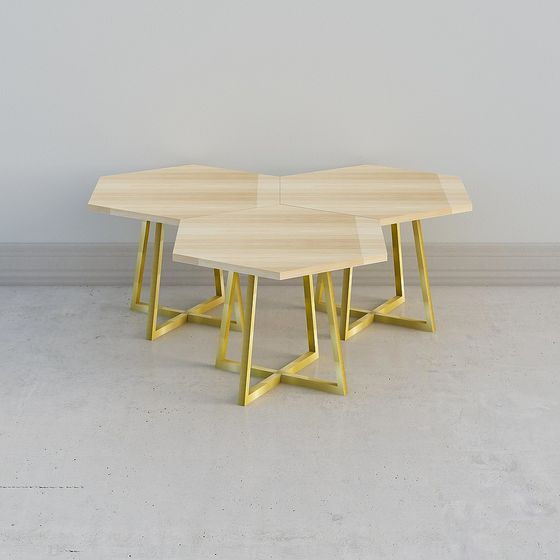 Geometric Puzzle Table 3D model