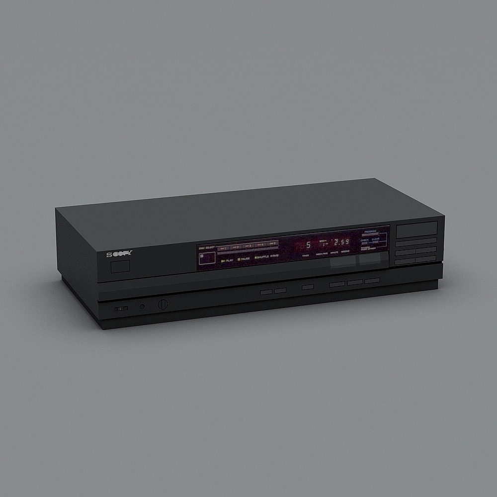 Vintage Sony CD Player 3D model