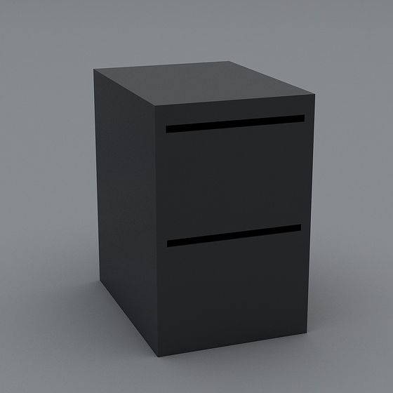 Chic Minimalist Files Cabinet 3D model for Modern Spaces