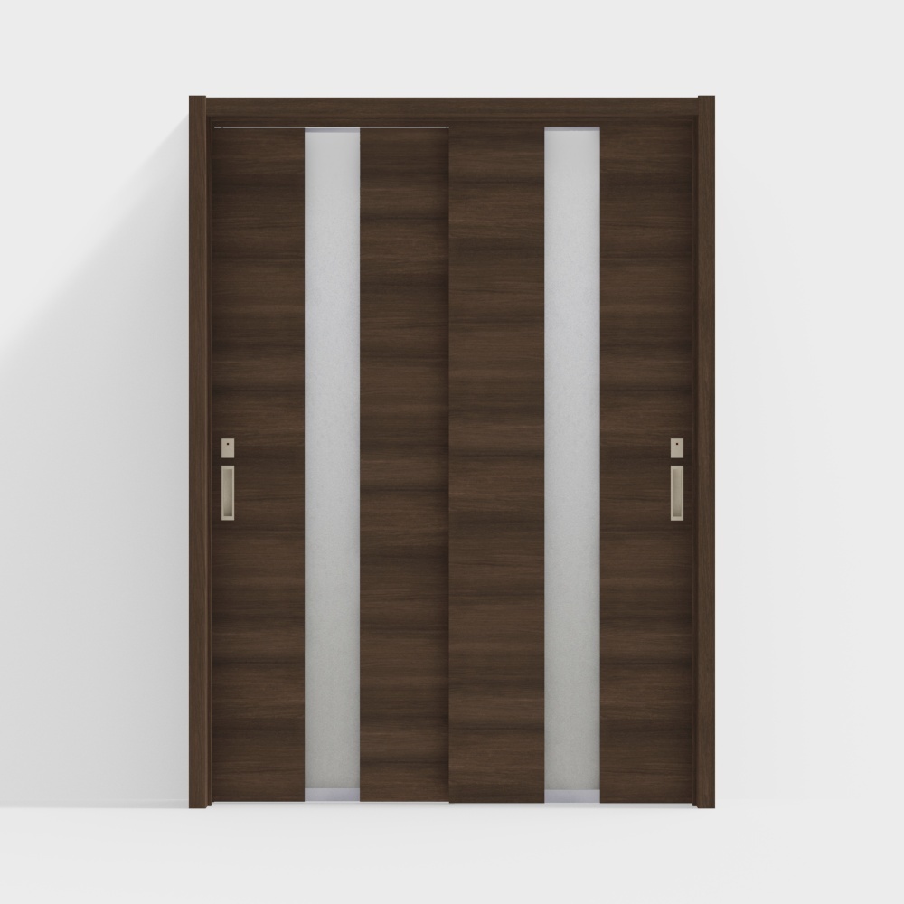 LIXIL木製ドア - 室内ドア - LGM引き戸 - DRチョコレートオーク色