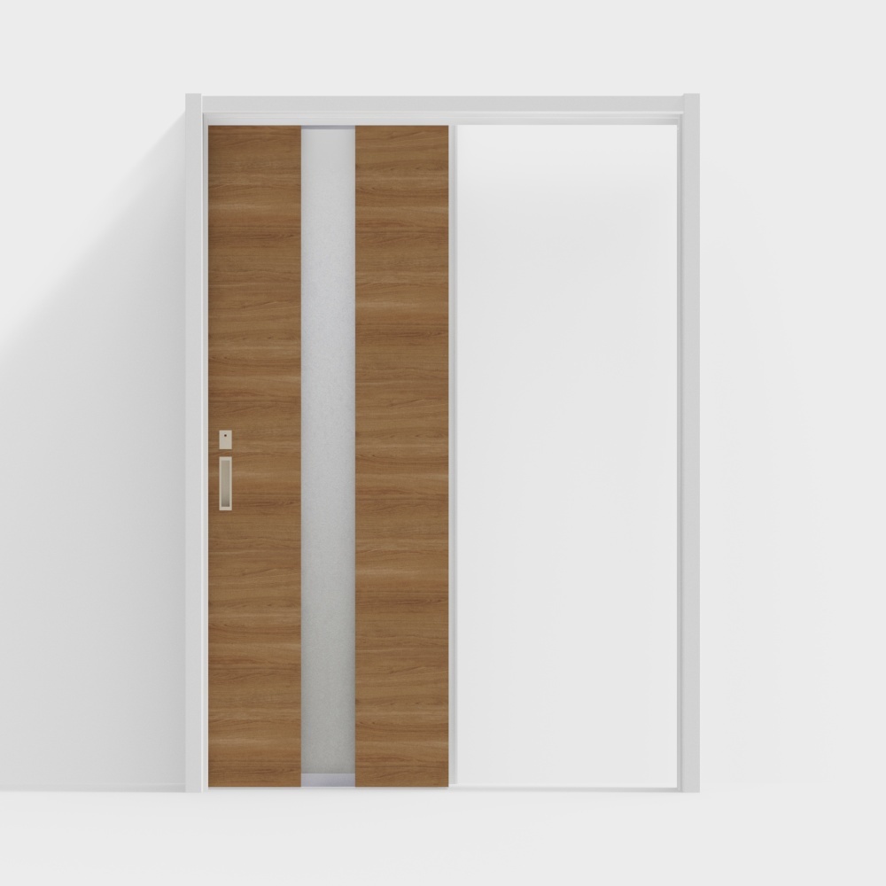 LIXIL Wooden Door-Interior Door-LGM Single Sliding Door-DY Clear Tea Cherry Wood Color-