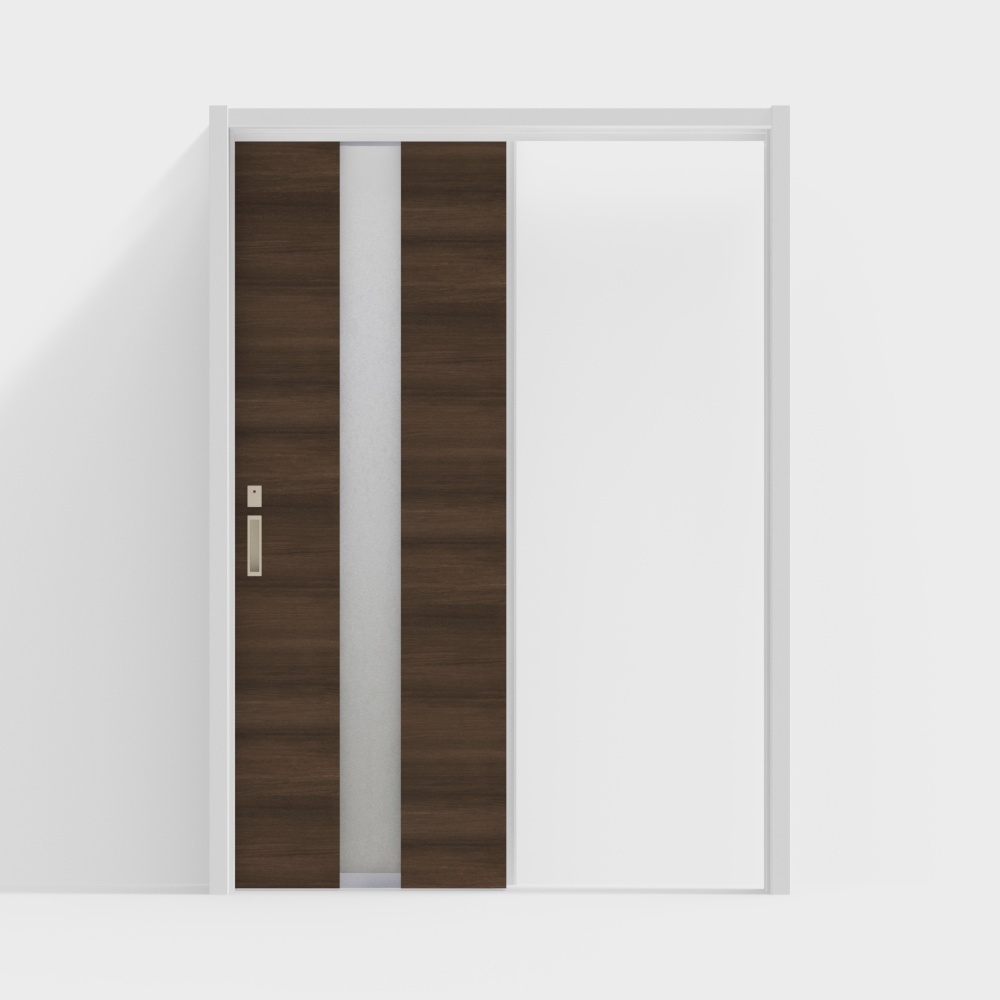 Porte in legno LIXIL - Porte interne - Porte scorrevoli singole LGM - Colore rovere cioccolato