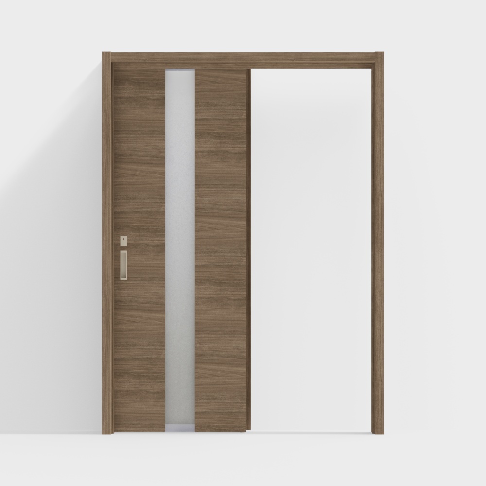 Porta in legno LIXIL - Porta interna - Porta scorrevole singola LGM - DZ colore noce caffè