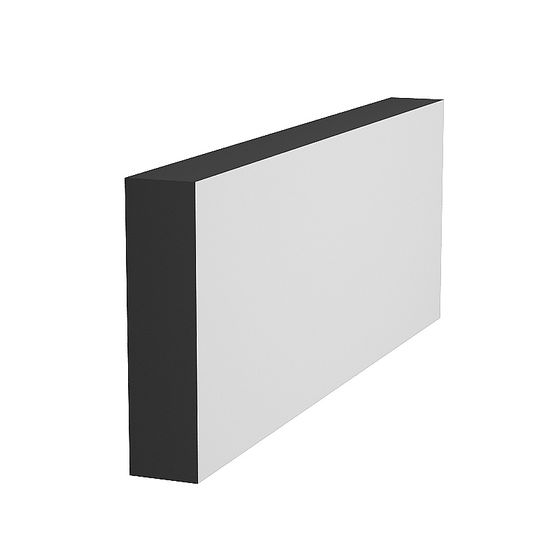 Black Wall Baseboard 3D Model