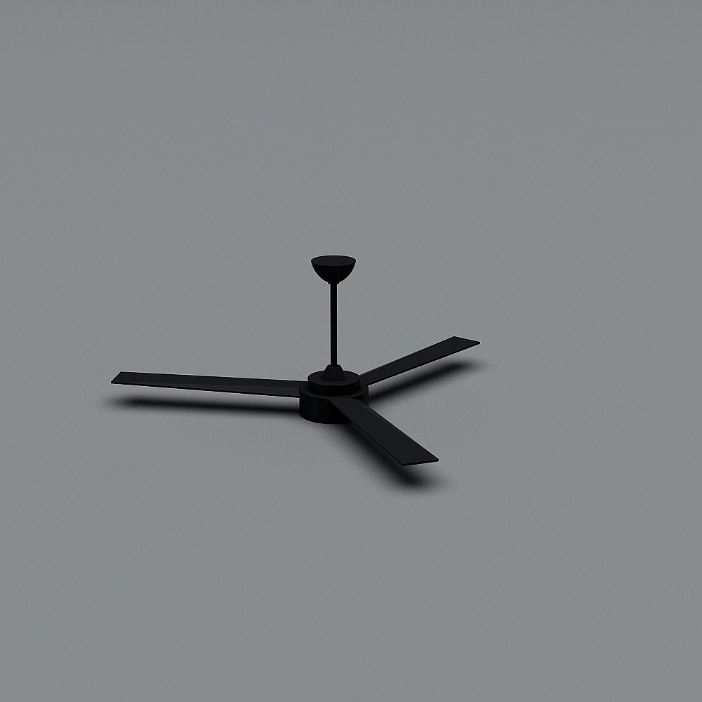 Minimal Ceiling Fan 3D model