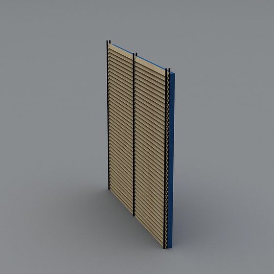 Low Poly Shutter Screen 3D model