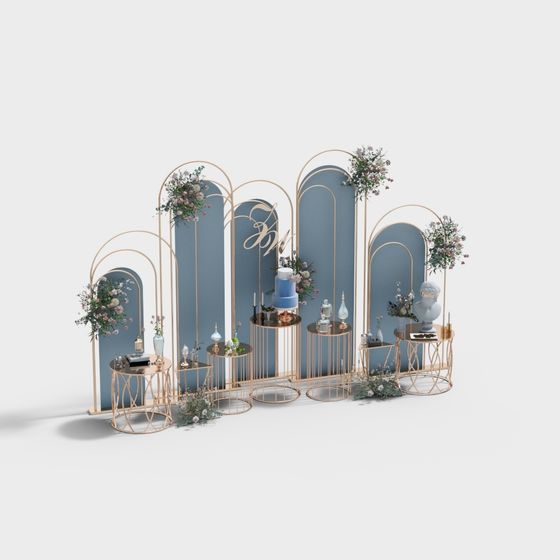 Elegant Archway Decor 3D model