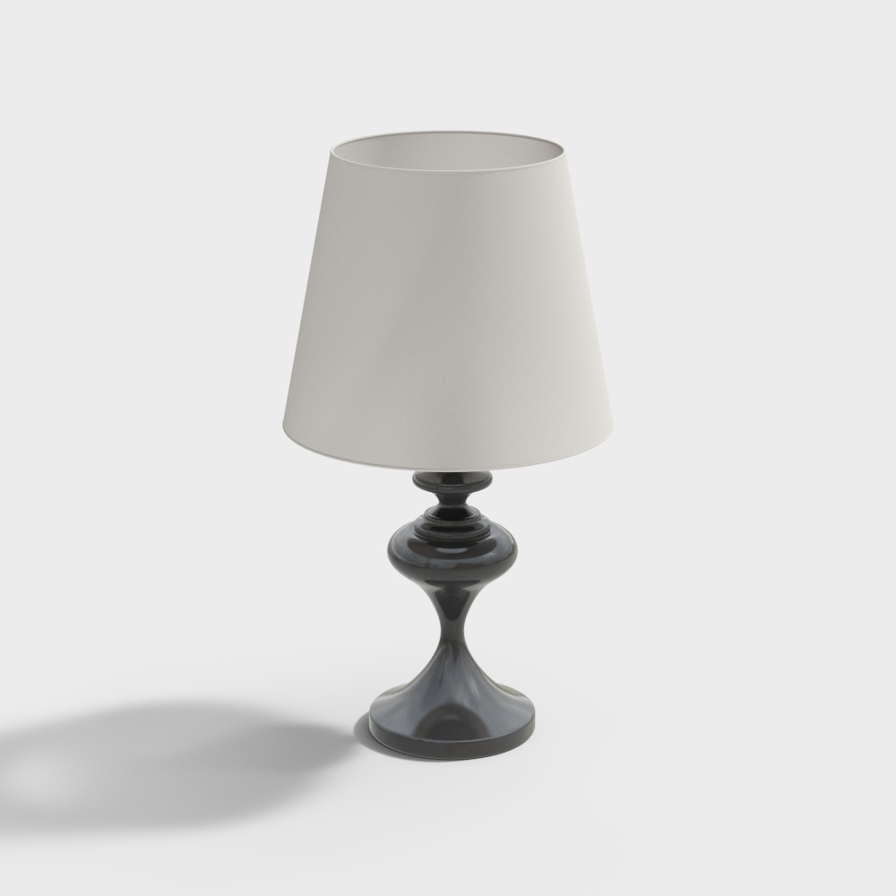 Modern Minimalist Table Lamp 3D Model – Low-Poly Design