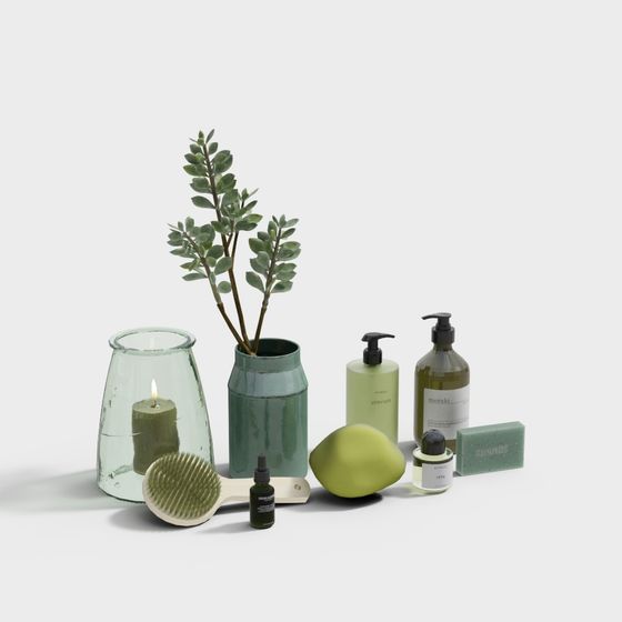 Natural Serenity 3D Model for Modern Spaces