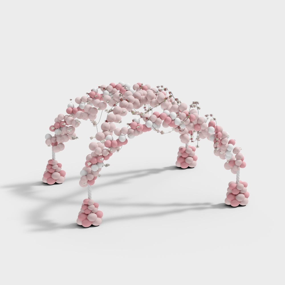 Balloon bridge wedding