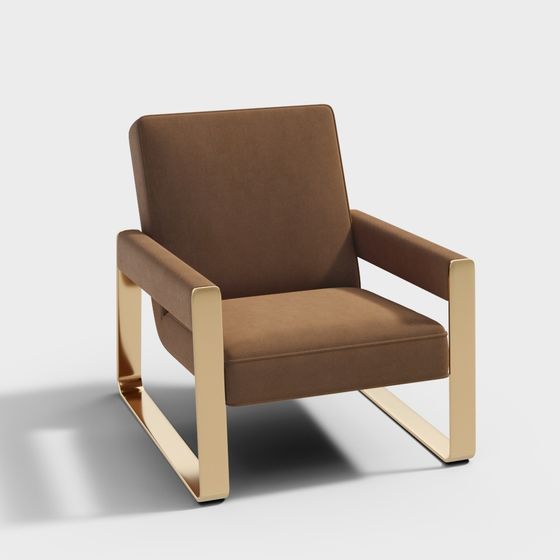 Urban Leisure Chair 3D model for Modern Spaces