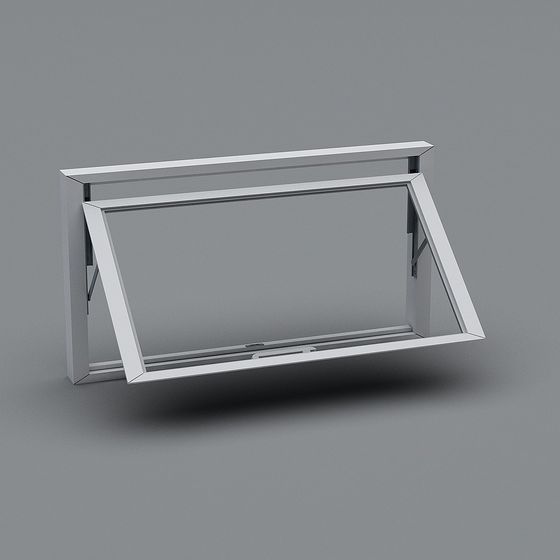 Modern Folding Window 3D model for Creative Projects